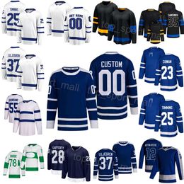 Team Hockey 55 Mark Giordano Jerseys 35 Ilya Samsonov 37 Timothy Liljegren 25 Conor Timmins 78 TJ Brodie 12 Zach Aston-Reese Sam Lafferty Easton Cowan Man Woman Youth