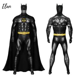 Mens Cosplay Bat Man Suit Kläder 3D Digital Printing Bat Dräkt Disguise Bruce Wayne Bat Suit Movie Bat Cosplay DC Movie Hero Costume Theme Bruce Cosplay Costume 1751