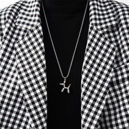 Pendant Necklaces 2023 Personality Dog Necklace Cute Balloon 3D For Women Men Fashion Creative Jewellery Gifts