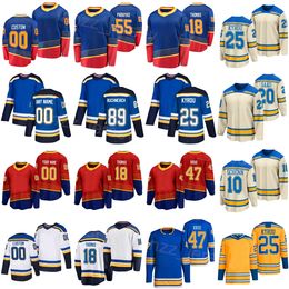 Stitched Hockey 18 Robert Thomas Jersey 10 Brayden Schenn 72 Justin Faulk 20 Brandon Saad 47 Torey Krug 55 Colton Parayko Dalibor Dvosky 25 Kyrou Man Woman Youth