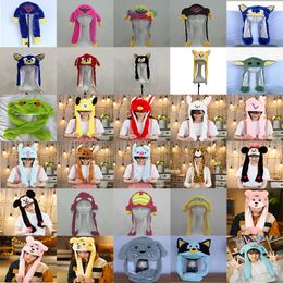 Factory wholesale 26 styles of plush airbag caps moving rabbit ear hats non-glowing hats children's gifts