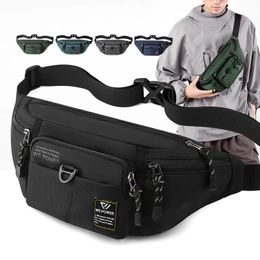 Waist Bags Sports Waist Bags For Men Casual Nylon Outdoor Crossbody Packs Unisex Fanny Pack Travel Phone Storage Pouch Chest Bags Leg Bag 231006