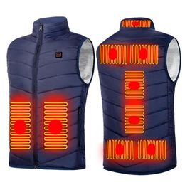 Heating Zones Ladies Electric Heated Coats Waistcoat Clothing USB Rechargeable Women'S Vest For Bike Hunting Men's Vests266o