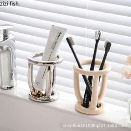 Toothbrush Holders Bathroom Supplies Toothbrush Holder Toothbrush Shelf Toothpaste Holder Drain Stand Storage Rack Toothbrush Holders Organiser 231005