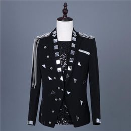 Star with the same pattern lens suit coat men's Korean version of the body suit dress mens blazer jacket men coat sequin269k