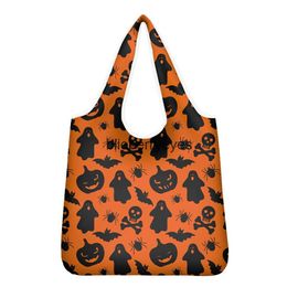 Totes Halloween Cute Shopping Bag Storage Bag Creative Pumpkin Animal Large Capacity Handbag05blieberryeyes