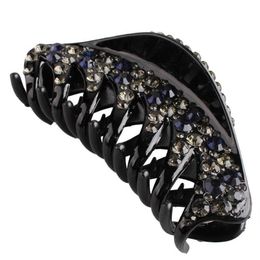 Colorful Rhinestone Big Hair Claw Women Shny Crystal Hairclips Clamping Headwear Crysral Hairpins Accessories Grip Clips & Barrett2359