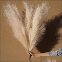 Decorative Flowers Wreaths Artificial Pampas Grass Bouquet Party Aesthetic Room Home Decor Decoration Plant Simation Fake Dried Reed D Dh9Zm