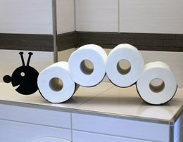 Toilet Paper Holders Metal Toilet Roll Paper Holder Wall Mounted Free Standing Novelty Animal Bathroom Loo Rolls Storage Rack 230927