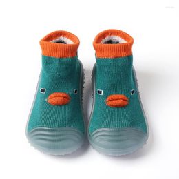First Walkers Kruleepo Born Toddler Fist High Shoes Baby Girls Kids Boys Casual Cartoon Figure Animation Home Floor Socks Sneakers