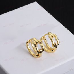 Gold earrings, Alphabet mini round hoop designer earrings, fashion simple personality women, gifts