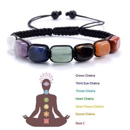 Charm Bracelets Reiki Healing Stone 7 Chakra Bracelet Women Men Meditation Jewelry Natural Crystal Anxiety Beads Bangles Yoga Dhgarden Dhqhy