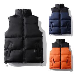 Men's vests puffer jacket vest designer gilet bodywarmer black white Grey brown Colour blockcorrect version vest jacket outerw245b