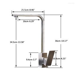 Kitchen Faucets Vidric Black Faucet Brass Gourmet Sink Deck Mounted And Cold Water Mixer Tap 360 Rotation Flexible