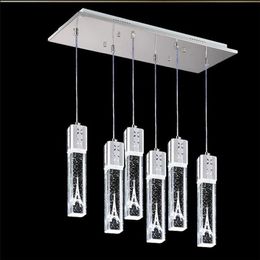 Crystal Bubble Light Eiffel Tower Pendant light Ceiling lamp Bar Dining Room lamparas de techo colgante moderna297s