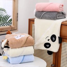 Towels Robes 80x80CM Cartoon Children's Absorbent Bath Towel Hooded Baby Bath Towel Four Seasons Boys Girls Swimming Bathrobe Bath Towel 231006