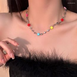 Pendant Necklaces Dainty Necklace Bead Choker Clavicle Chain Colourful Jewellery For Drop