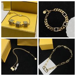 New Fashion Top Hot-selling Designer Chain Necklace and Bracelet for Women Girls Dainty Link Paperclip Choker Jewellery for Christmas Gifts