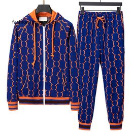 European Designer Men's Sports Set Sweater Station Exquisite Embroidered Jacket Two Piece Autumn Men's Brand Sports Casual Clothing Set M-3XL