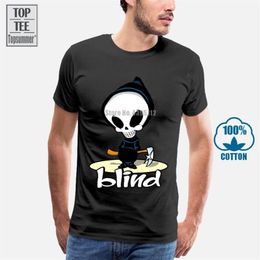 Men's T-Shirts Blind Skateboard Extreme Sportive Black T Shirt S To 4Xl2681