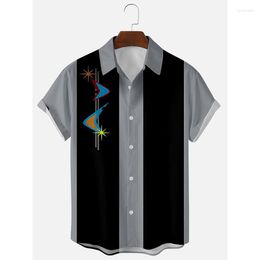 Men's Casual Shirts 2023 Cool Shirt Long Sleeve Business Slim Clothing Metal Stripe Printed Customizable Pattern