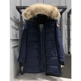 Designer Canadian Goose Versione di media lunghezza Piumino Piumino da donna Piumino Parka Cappotto invernale spesso e caldo Donna Antivento Streetwear55 Chenghao01