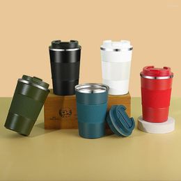 Water Bottles 380ML Coffee Cup Large Capacity Good Sealing Insulated Mug Stainless Steel Vacuum Home Supply