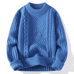 Men's Sweaters men 2023 Winter korea style thicken warm sweater fashion sweaters wool pullovers male full size MXXXL MY019 231005
