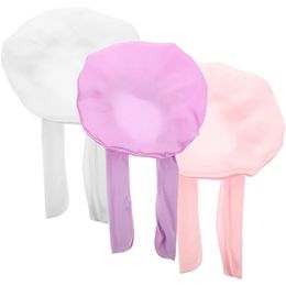 Shower Caps 3pcs Kids Elastic Bonnet Sleep Caps Sleeping Hat Baby Shower Caps Night Caps 231006