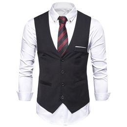 6XL Big Size Mens Black Blue Red Dress Vest Waistcoat for Men Sleeveless Blazer Business Casual Suit Vests Formal Chaleco Hombre 2325m