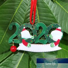 Top Christmas Ornament Decorations Wooden snowman Christmas tree hanging pendant Xmas Tree Santa Claus Pendent with Mask Family