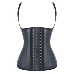 Body Shaper 25 Steel Bones Latex Vest Waist Trainer Slimming Underwear Bodsuit Slimming Belt Modelling Strap Shapers 210810241m