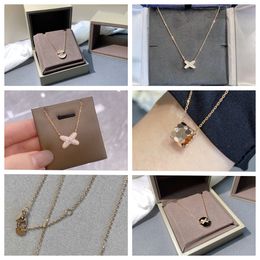 New Look Hot-selling Pendant Necklace Gold Plated Paperclip Chain Simple Cute Choker Layered Necklaces for for Women Fashion Jewellery