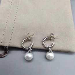 shipping woman earring luxury bijoux free fashion designer Pearl Pendant Earrings Luxury Jewelry earrings High Quality 925 Silver Needle Accessories IP92