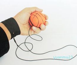 Rubber Balls Kids Funny Elastic Reaction Training Wrist Band Ball For Outdoor Games Toy Novelty