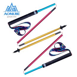 Trekking Poles AONIJIE E4201 Lightweight Folding Collapsible Quick Lock Pole Hiking Trail Running Walking Stick Carbon Fibre 231006