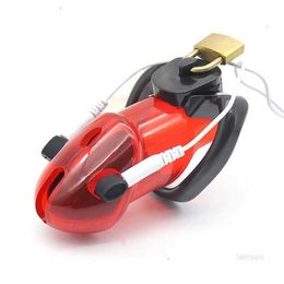 Electric Shock Chastity Device Male Cock Cage with 3 Size Rings Penis Lock Adult Game Sex Toys for Men