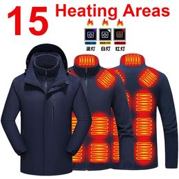 Areas Heated Jacket Mens Waterproof Heating Women Winter Warm Jackets Parkas Coat Vest Outdoor Sports