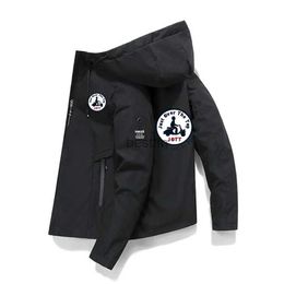 Men's Jackets Men's Autumn and Winter 2023 Solid Color Coat Casual Outdoor Baseball Uniform Jott Man Slim Fit Sports Zipper JacketL231006