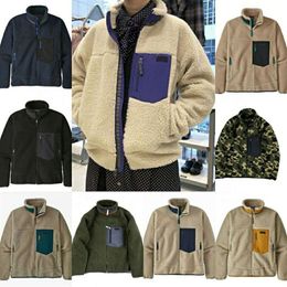 Winter mens jackets fleece casual full outwear coats wool designer for man vest lamb cashmere coat men S-2XL323M