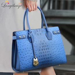 Evening Bags Luxury Genuine Leather Handbags For Women Ladies Pattern Shoulder Crossbody Bag Large Capacity Shopper Casual Tote 231006