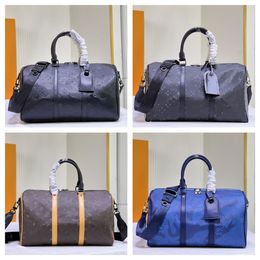 Duffel Bags High Capacity Travel Tote Keepall Bag Woman Men Handbag Weekend Overnight Shoulder Bag Short Excursion Clothes Cosmetic Duffle Organiser Pouch 35cm