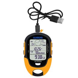Outdoor Gadgets Handheld GPS Navigation Receiver Portable Digital Altimeter Barometer Compass Locator For Camping Hiking Fishing 231006