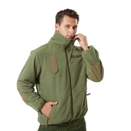 Other Sporting Goods TRVLWEGO Men Tactical Jacket Camping Lightweight Polar Stand Collar FullZip Fleece Thermal Outerwear Running Hiking Travel Coat 231006