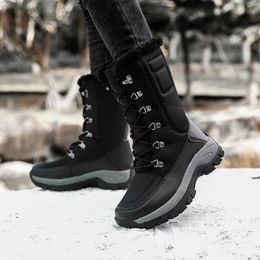 Boots Women Shoes Winter Boots Waterproof Snow Boots Mid-Calf Plush Warm Boots Female Platform Outdoor Comfortable Booties for Women 231006