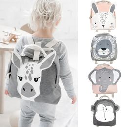 School Bags Backpacks Children Backpack Toddler Kids School Bag For Baby Cute bag boy girl light Rabbit Butterfly lion 231006