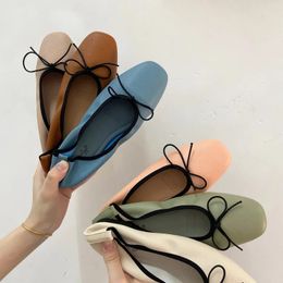 Dress Shoes Bailamos Women Flat Heel Shoes Female Flats casual Ballet Dancing Shoes Foldable Sole Boat Shoes Summer Slip On Slipper Mules Sl 231006