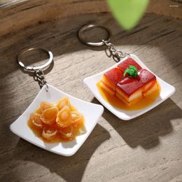 Keychains Simulated Toy Vegetable PVC Food Model Fake Key Ring Men And Women Backpack Pendant