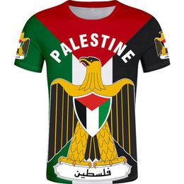 PALESTINE t shirt diy custom made name number palaestina t-shirt nation flag tate palestina college print logo clothing293V