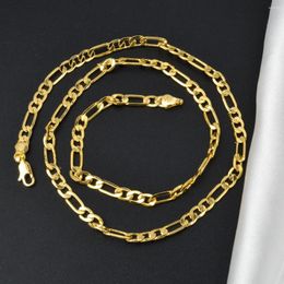 Chains 5mm Width Cuban Link Chain Necklace Long Hip Hop For Women Men Neck Fashion Jewellery Accessories Gold Colour Choker Gifts Him